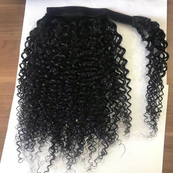 ?100% Human Hair Ponytail Velcro Natural Color 22 Inches?NWT